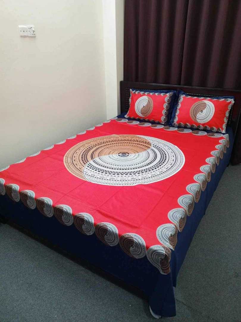 Luxury,Design,Cotton,King,Size,Bedsheet