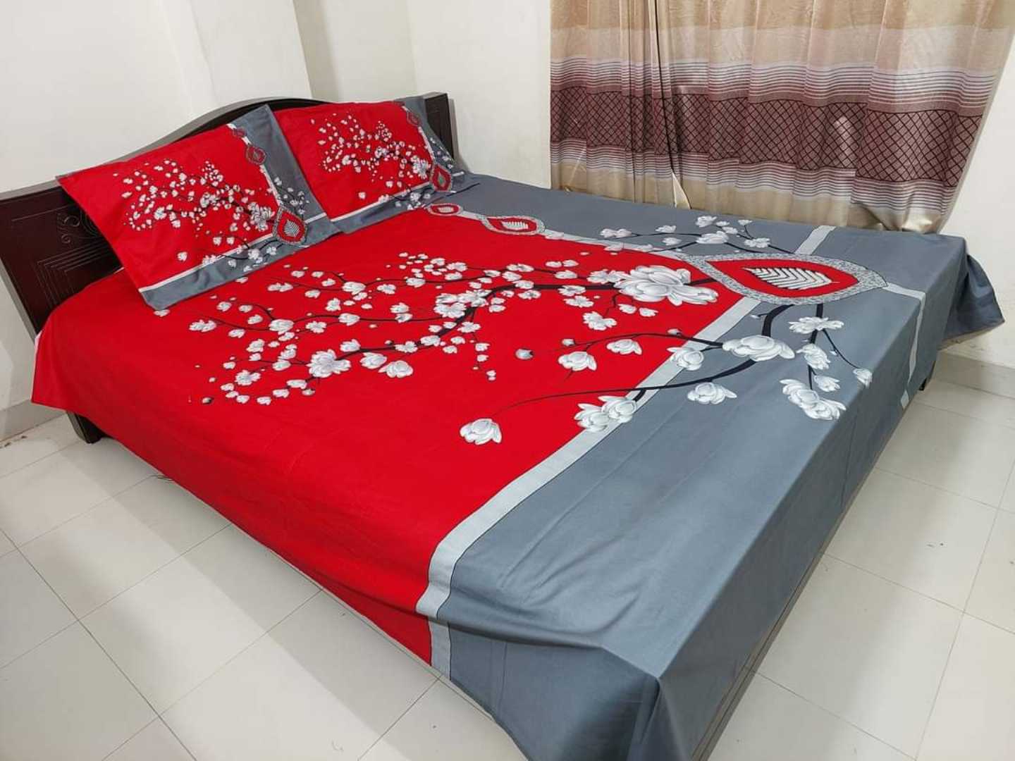 Luxury,Design,Cotton,King,Size,Bedsheet
