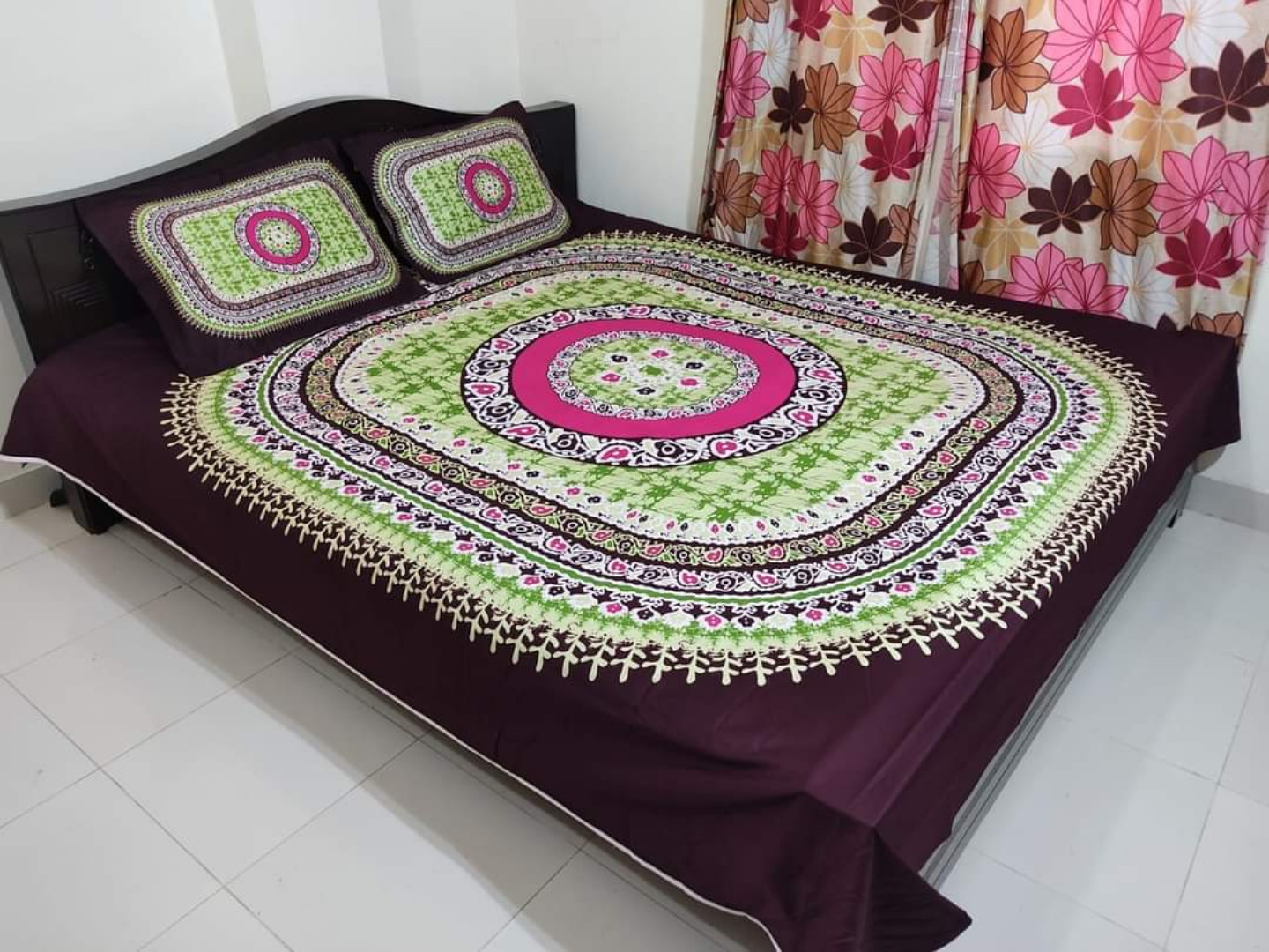Luxury,Design,Cotton,King,Size,Bedsheet