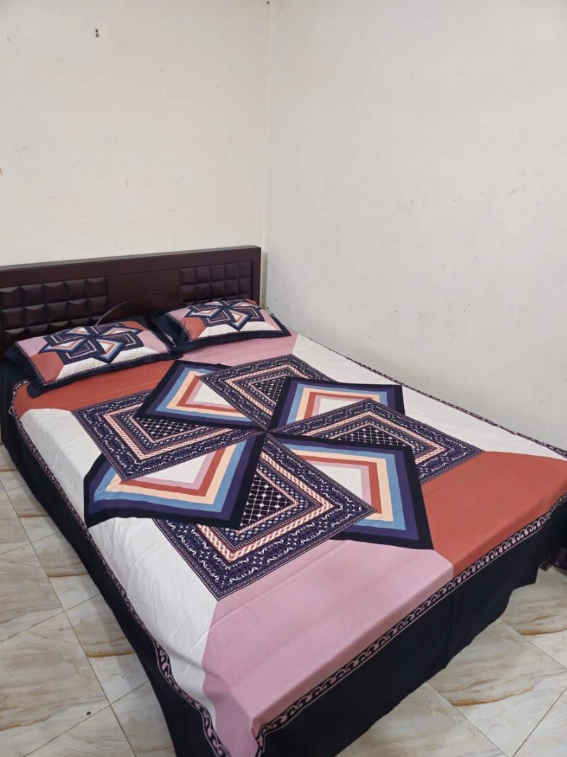 Luxury,Design,Cotton,King,Size,Bedsheet