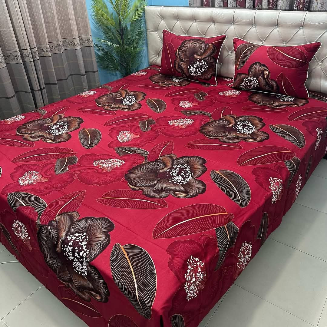 Luxury,Design,Cotton,King,Size,Bedsheet