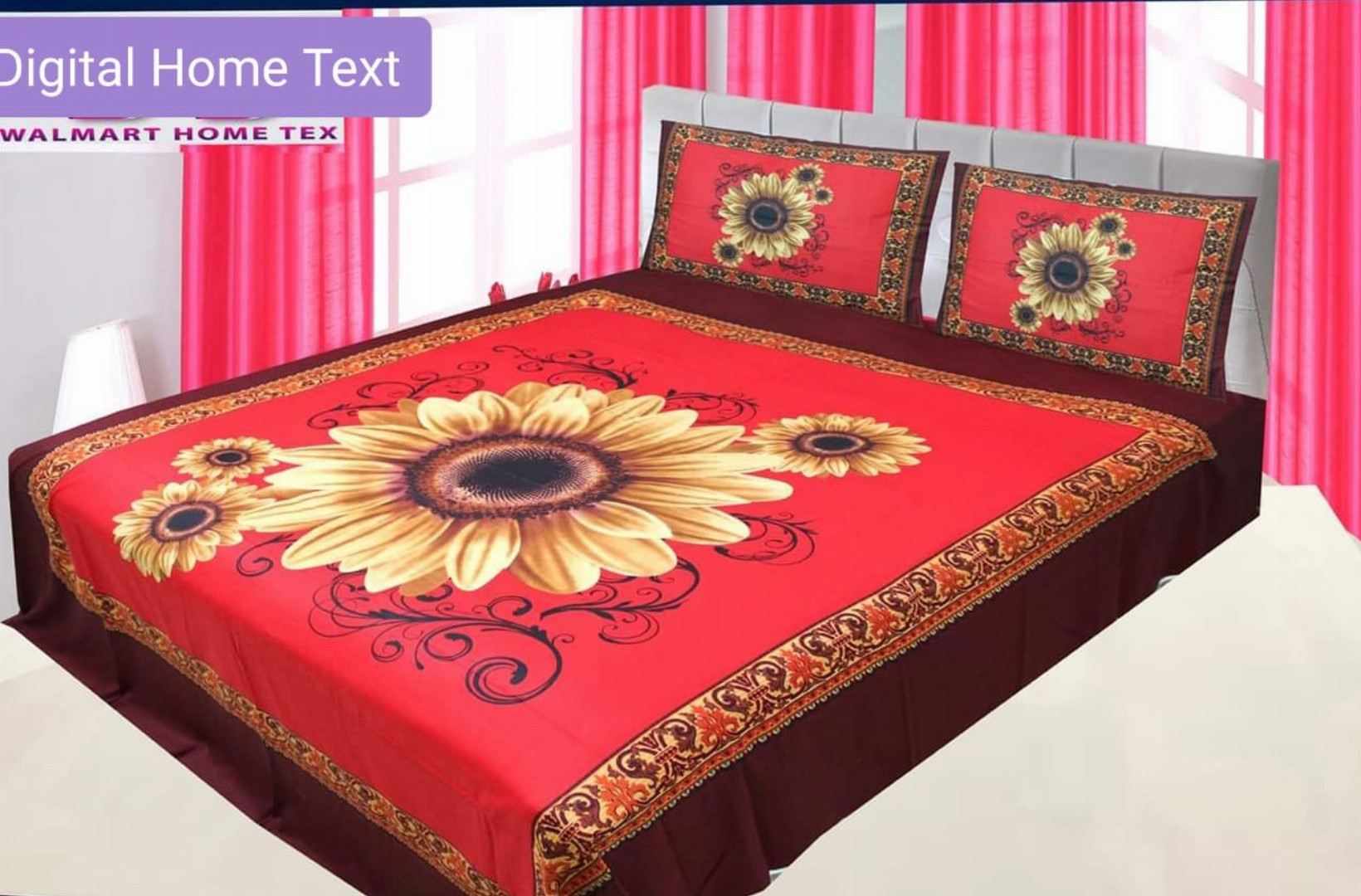 Luxury,Design,Cotton,King,Size,Bedsheet