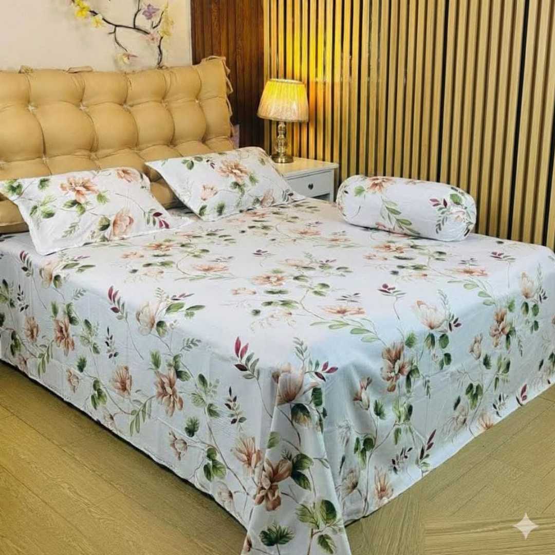 Luxury,Design,Cotton,King,Size,Bedsheet