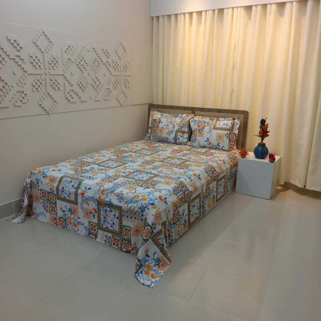 Luxury,Design,Cotton,King,Size,Bedsheet