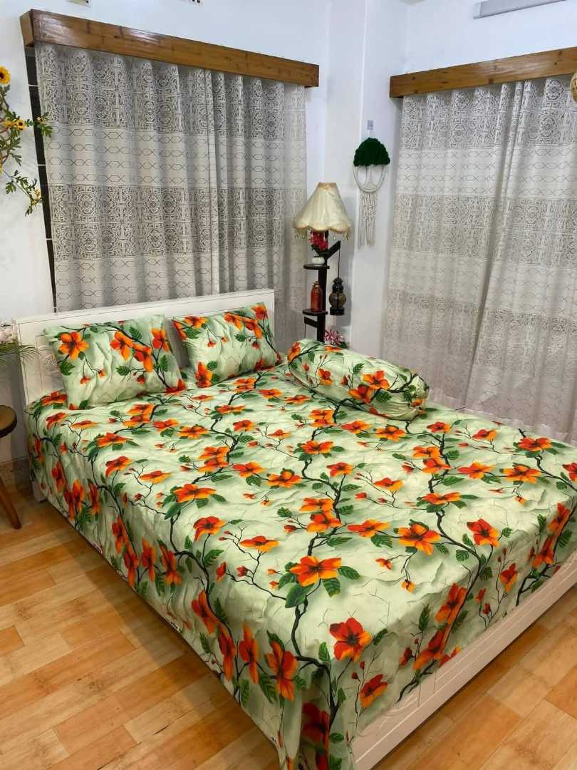 Luxury,Design,Cotton,King,Size,Bedsheet
