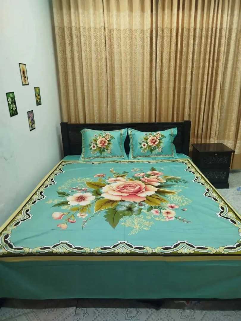 Luxury,Design,Cotton,King,Size,Bedsheet