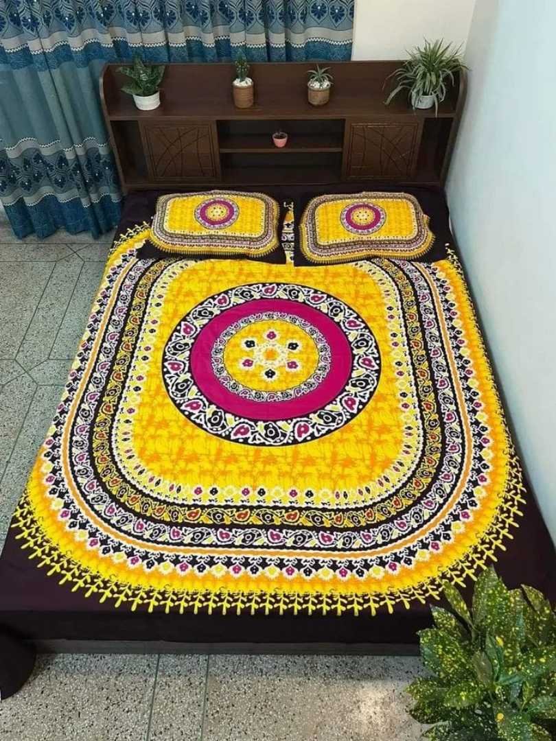 Luxury,Design,Cotton,King,Size,Bedsheet