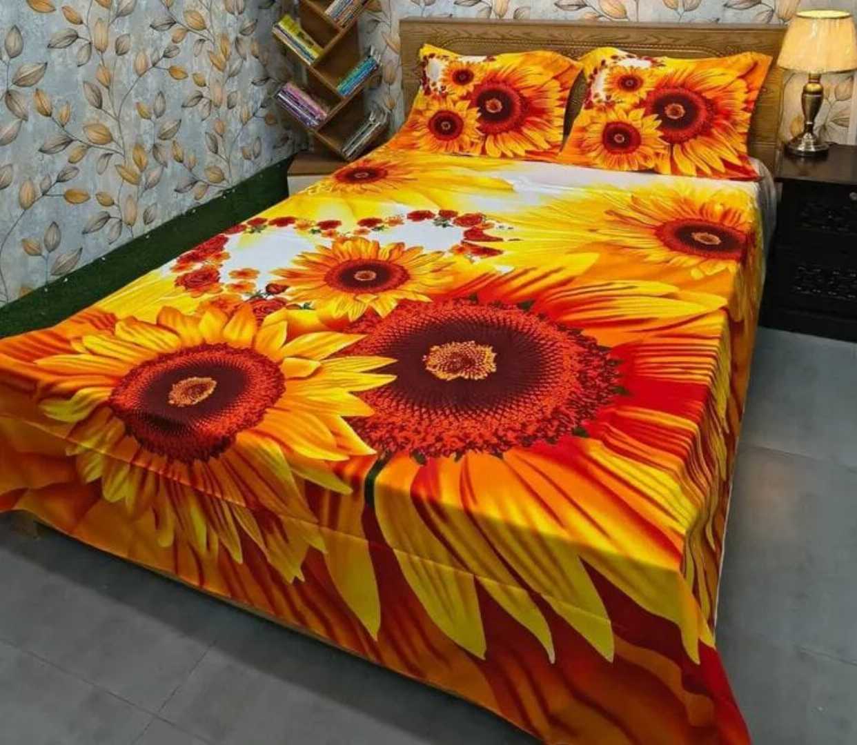 Luxury,Design,Cotton,King,Size,Bedsheet