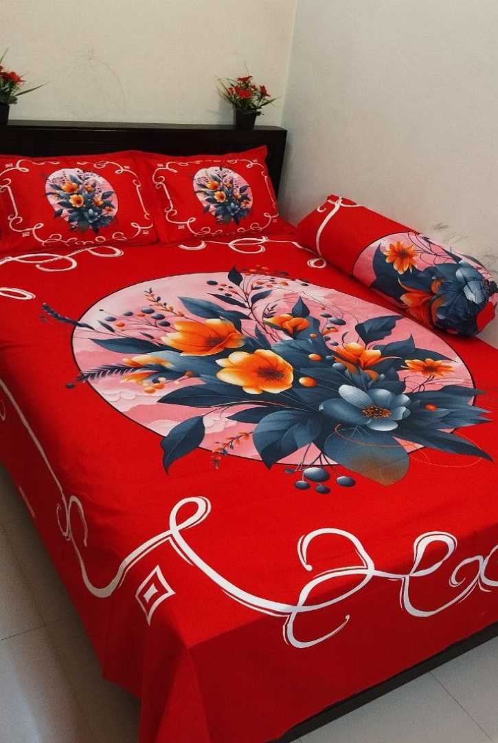 Luxury,Design,Cotton,King,Size,Bedsheet
