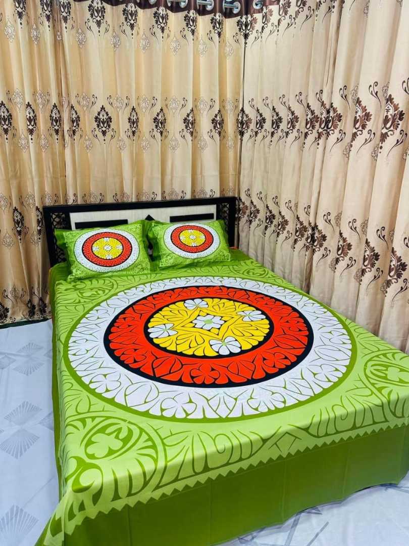 Luxury,Design,Cotton,King,Size,Bedsheet