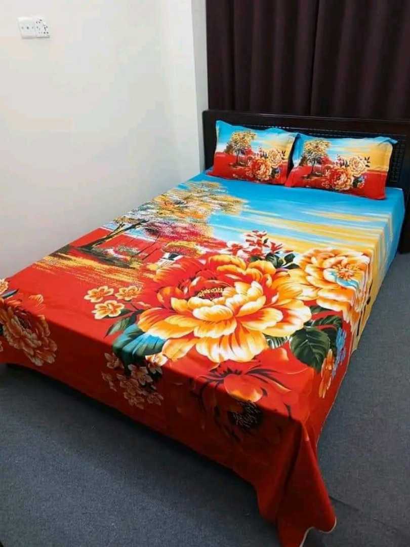 Luxury,Design,Cotton,King,Size,Bedsheet