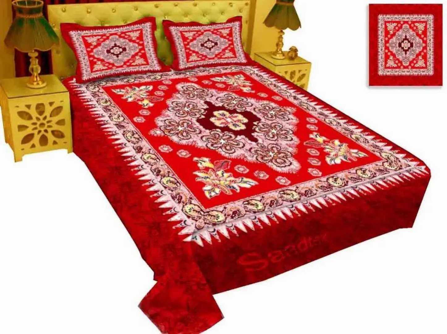 Luxury,Design,Cotton,King,Size,Bedsheet