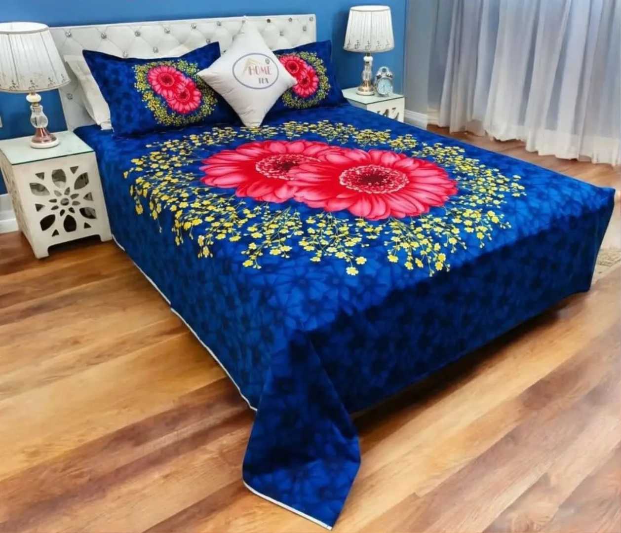 Luxury,Design,Cotton,King,Size,Bedsheet