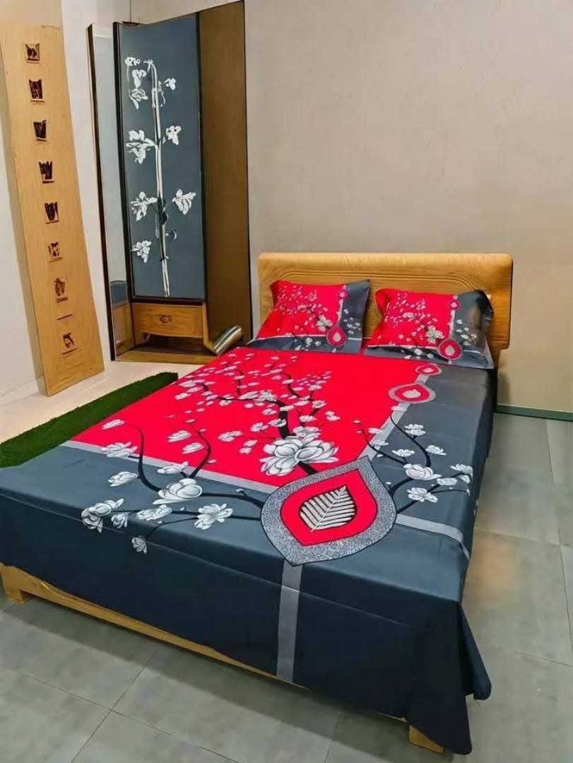 Luxury,Design,Cotton,King,Size,Bedsheet