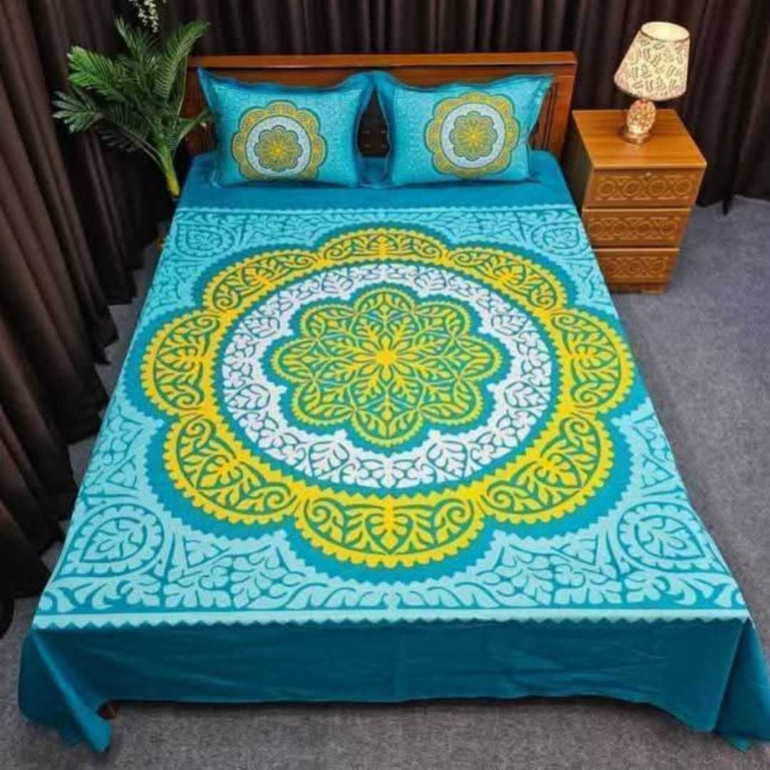 Luxury,Design,Cotton,King,Size,Bedsheet