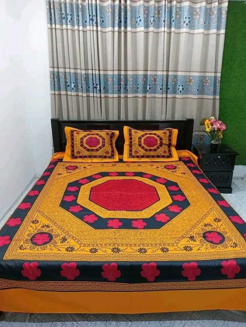 Luxury,Design,Cotton,King,Size,Bedsheet
