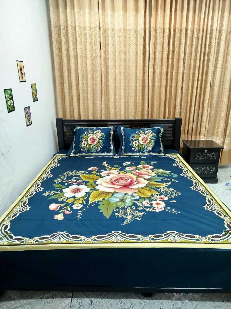 Luxury,Design,Cotton,King,Size,Bedsheet
