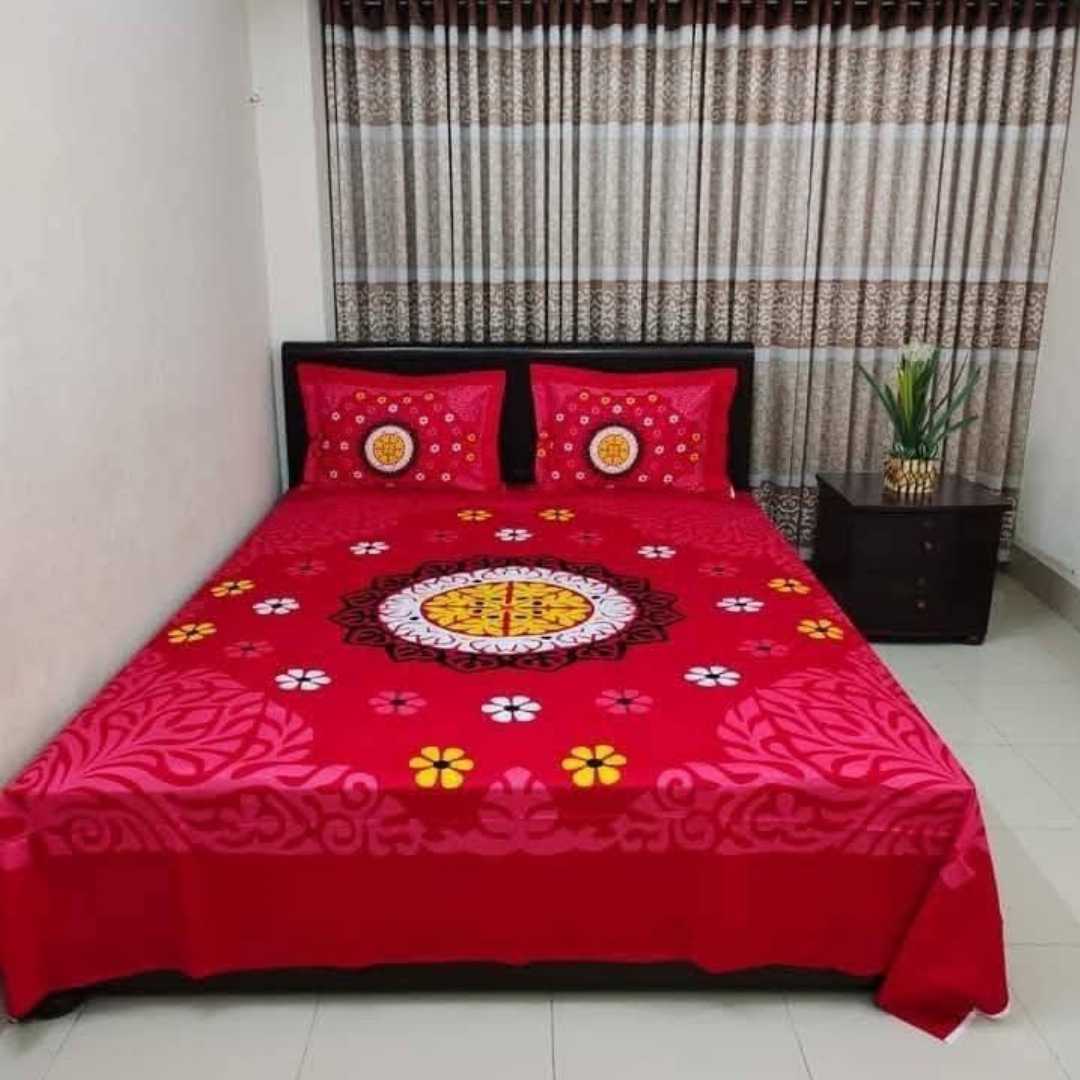 Luxury,Design,Cotton,King,Size,Bedsheet