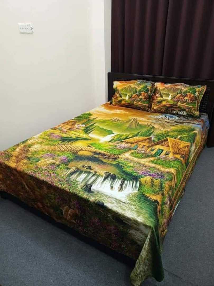 Luxury,Design,Cotton,King,Size,Bedsheet
