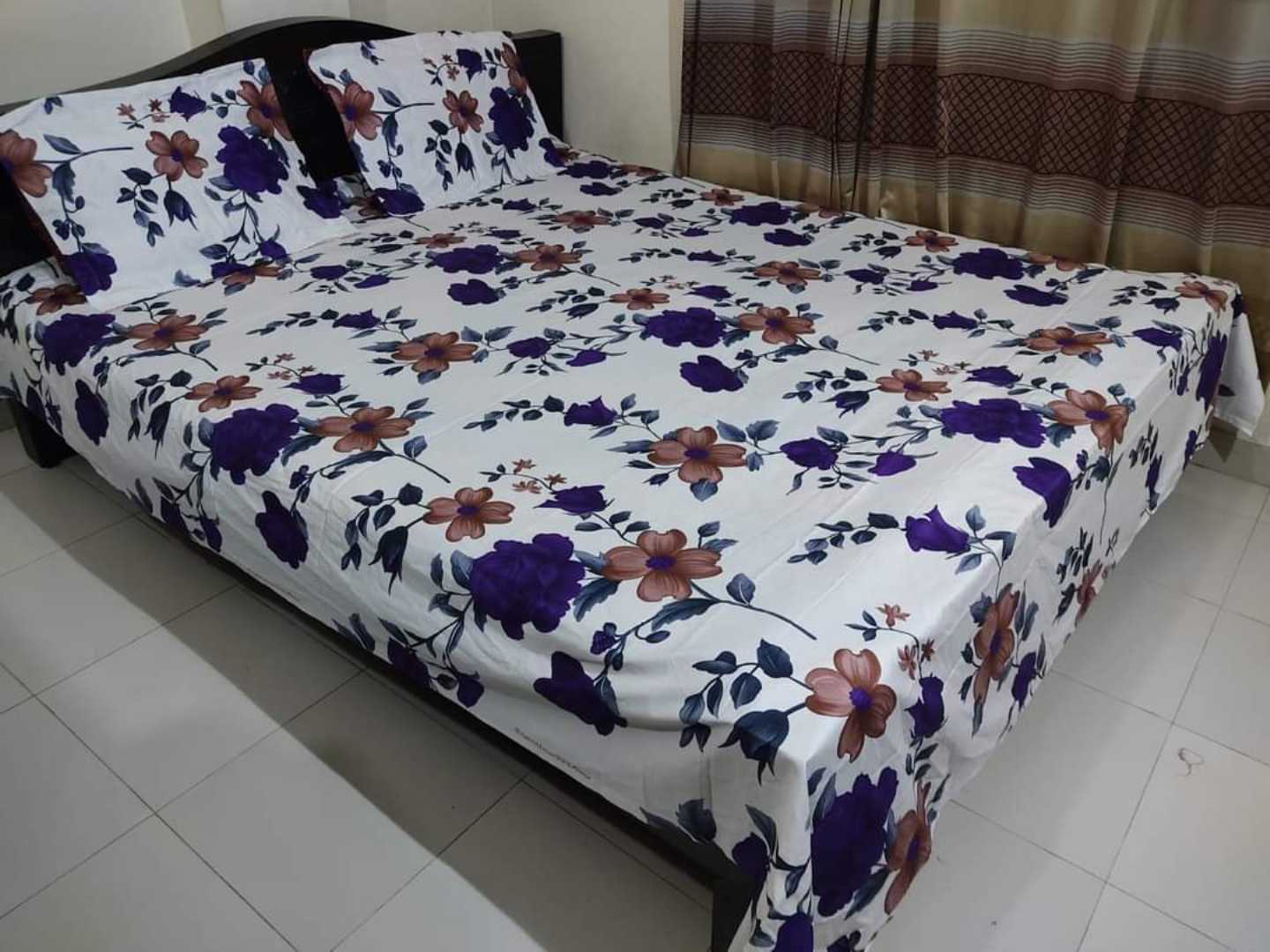 Luxury,Design,Cotton,King,Size,Bedsheet