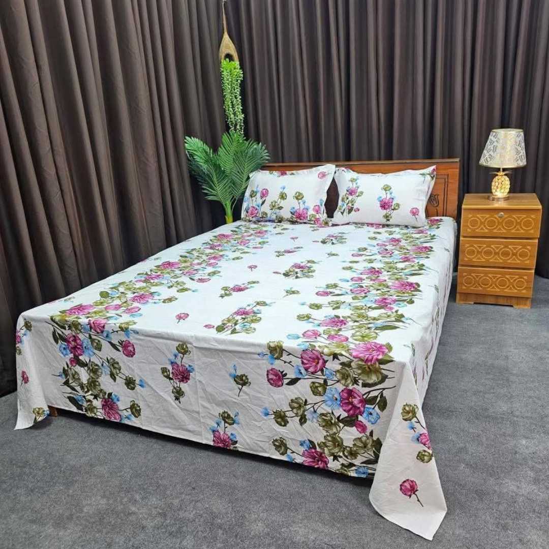 Luxury,Design,Cotton,King,Size,Bedsheet