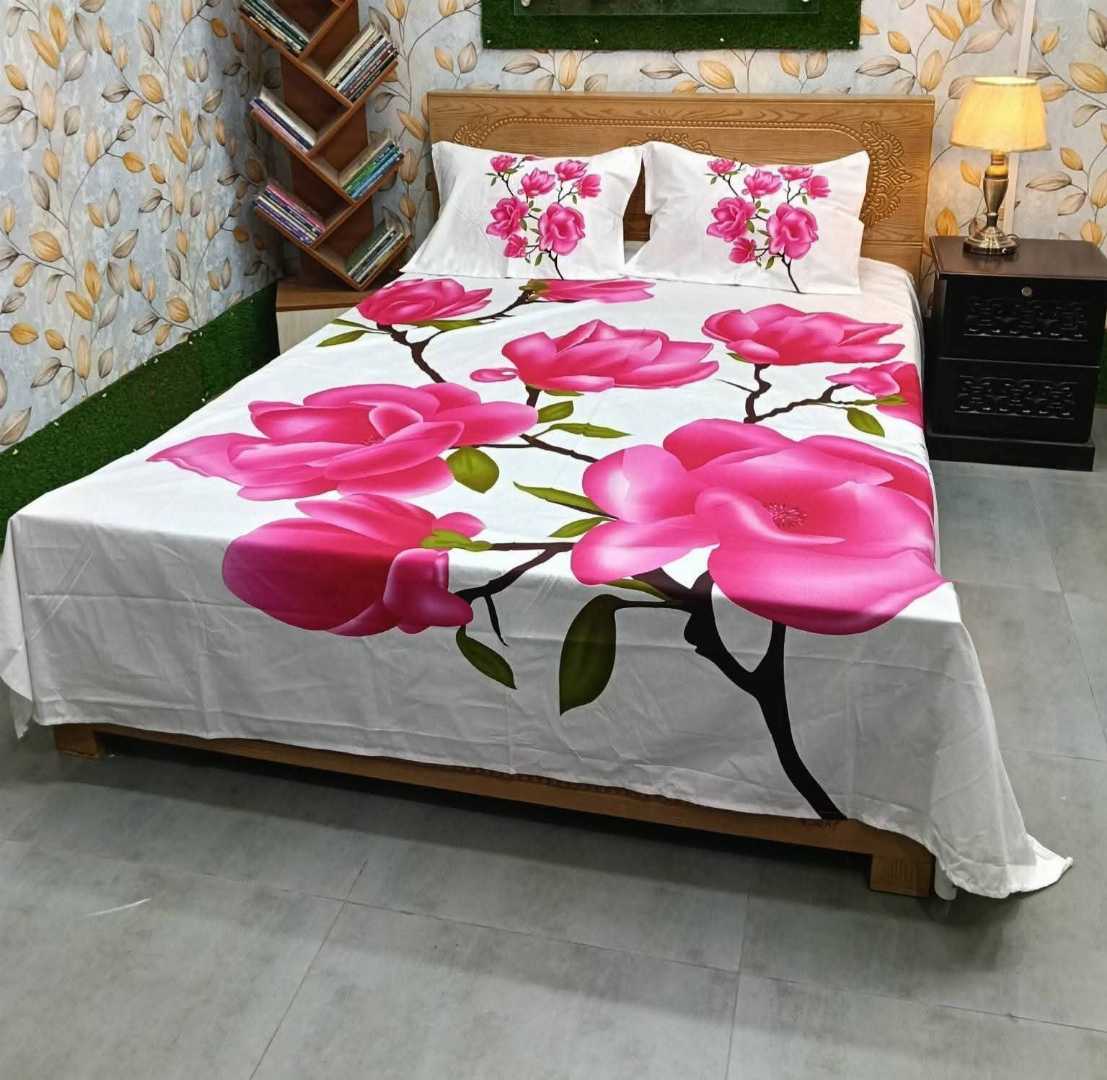 Luxury,Design,Cotton,King,Size,Bedsheet
